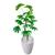Palmeira Rafia Verde Planta Artificial Grande Vaso Decoração 3D Branco