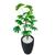 Palmeira Rafia Verde Planta Artificial Grande Vaso Decoração 3D Preto