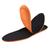 Palmilha Em EVA Super Confortável Macia Anatômica Anti-impacto Indicado Para Sapatos Tênis Bota Preto e Laranja