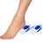 Palmilhas Ortopédicas Silicone Gel Hidratante Massageadoras Protetoras de Calcanhar Calçado Sapato Conforto e Alívio de Dor Sking Azul