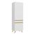 Paneleiro 2 Portas 62cm Veneza Multimóveis V3739 Branco/Dourado