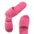 Pantufa Aberta Feminina Chinelo de Quarto Masculino Pelúcia Premium Rosa