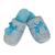 Pantufa Chinelo de Quarto Feminina / infantil /Juvenil Antiderrapante Com Laço Laço azul