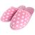 Pantufa Chinelo Feminino Maria Emilia Petúnia Petúnia poá rosa