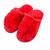 Pantufa Feminina Fechada Chinelo Pelúcia Premium Vermelho