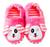 Pantufa Infantil Antiderrapante Menino Cachorro Dog Pimpolho Rosa