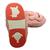 Pantufa infantil Chinelo Bichinho Coelho Peludo Antiderrapante Inverno para Frio 1 par Rosa