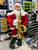 Papai Noel Gigante Musical Com Saxofone Bivot-60cm/ 1.20 Metros/1,80 Metros 60cm