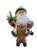 Papai Noel Luxo Decoração Natalina Natal Luxo 40cm  Marrom