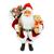 Papai Noel Luxo Decoração Natalina Natal Luxo 40cm Vermelho1