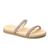 Papete Beira Rio Slide Feminino 8488.105 Chinelo Glitter Ouro rosado