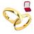 Par de Alianças 2mm Banhado Ouro 18k Tradicional Tungstênio Casamento Noivado Compromisso Masculino 16, 17
