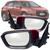 Par Kit Retrovisor Direito e Esquerdo GM Chevrolet Onix Plus 2020 2021 Regulagem Elétrico sem Sensor de Ponto Cego com Capa Prata Branco ou Vinho Vinho