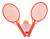 Par Mini Jogo De Raquete Badminton Infantil De Brinquedo Vermelho