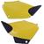 Par Tampa Lateral Original Cromo Forte TITAN 125 2000 À 2004 FAN 125 2005 À 2008 AMARELO MOTO TÁXI