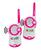 Par Walkie-talkie Radinho Comunicador Infantil Diversas Cores Branco com rosa