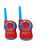 Par Walkie-talkie Radinho Comunicador Infantil Diversas Cores Vermelho com azul