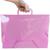 Pasta Maleta Plástica Transparente para Trabalho e Estudo Com Elástico 4,3cm Largura Com 3 Meses de Garantia ACP Rosa Transparente