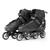 Patins 4 Rodas Ajustavel Inline Roller Semi Profissional - Mega Compras Preto