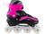 Patins in Line Gonew Bearing Abec-7 Azul Pink