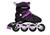 Patins Inline Roller Sport Infantil Ajustável C/ Leds  Semiprofissional Roxo