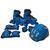Patins Inline Tradicional Ajustável Com Kit De Proteção Completo DMR6544 Azul