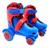 Patins Quad Roller Azul Ajustável Infantil Freio 27 ao 30 Azul, Vermelho