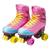 Patins Roller Skate Ajustáveis - Fênix. Rosa