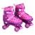 Patins Roller Star Rosa com Kit de Proteção 34 ao 37 DMToys Rosa