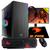 PC G-FIRE AMD A6 7400K 8GB 1TB monitor 21,5 Radeon R5 2GB Integrada Computador Gamer GKAC HTG-269R Vermelho