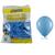 Pct 50 Balões Liso Profissional 9 Diversas Cores Art Latex Azul Claro