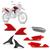 Peças de Moto Kit Carenagem Roupa Pro Tork Honda Xre 300 2009 2010 2011 2012 VERMELHO MACEIÓ 2010