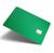 Pelicula Adesiva Cartão De Crédito Débito 03 unidades Verde-Escuro