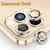 Pelicula para Camera Vidro Metal iPhone 14 / iPhone 14 Plus Dourado-brilhante
