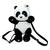 Pelúcia Amigos do Coração Bichinhos Infantil Mochila Alça Brincar Panda