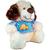 Pelúcia Cachorro Com Camisa Presente Infantil Colorido - Bee Toys Azul
