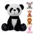 Pelúcia para bebê infantil safari animais fazenda decoração antialérgico 25cm buba baby Meu pandinha