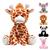 Pelúcia para bebê infantil safari animais fazenda decoração antialérgico 25cm buba baby Minha girafinha