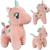 Pelúcia Unicornio Várias Cores Decoração Nicho Bebê - Bee Toys Rosa