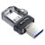 Pen Drive 64GB Sandisk Ultra Dual Drive USB 3.0 Transparente fumê