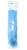 Pena de Pato Ponta Normal 20 a 30 cm 100g (Apx. 45 unidades) Azul Bebê