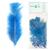 Penas Coloridas Pena de Galinha 200 Und p/ peteca artesanato Azul turquesa