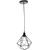 Pendente Aramado Diamante Cabo 2 Mt Luminária Lustre Luxo Industrial Teto Retrô Balcão Agp Ilumini Preto