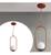 Pendente Lustre Luminaria De Teto Oval Jabuticaba Com Vidro Globo Fosco Bivolt COBRE