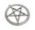 Pentagrama Esotérico Estrela de 5 Pontas Talismã Místico de Proteção Niquel Velho