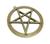 Pentagrama Esotérico Estrela de 5 Pontas Talismã Místico de Proteção 2o Ouro Velho