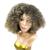 Peruca Lace Wig Afro Cacheada Modelo Sonya Fibra Premium Curta T1b3022