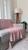 Peseira Manta Decorativa Pompom Sofá Sala Cama Luxo Tricot 150x90cm Rose