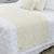 Peseira Manta Sofa Sala Cama Queen Tricot 230x70cm Pequim FIVE STAR MALHAS Off White