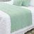 Peseira Manta Sofa Sala Cama Queen Tricot 230x70cm Pequim FIVE STAR MALHAS Menta